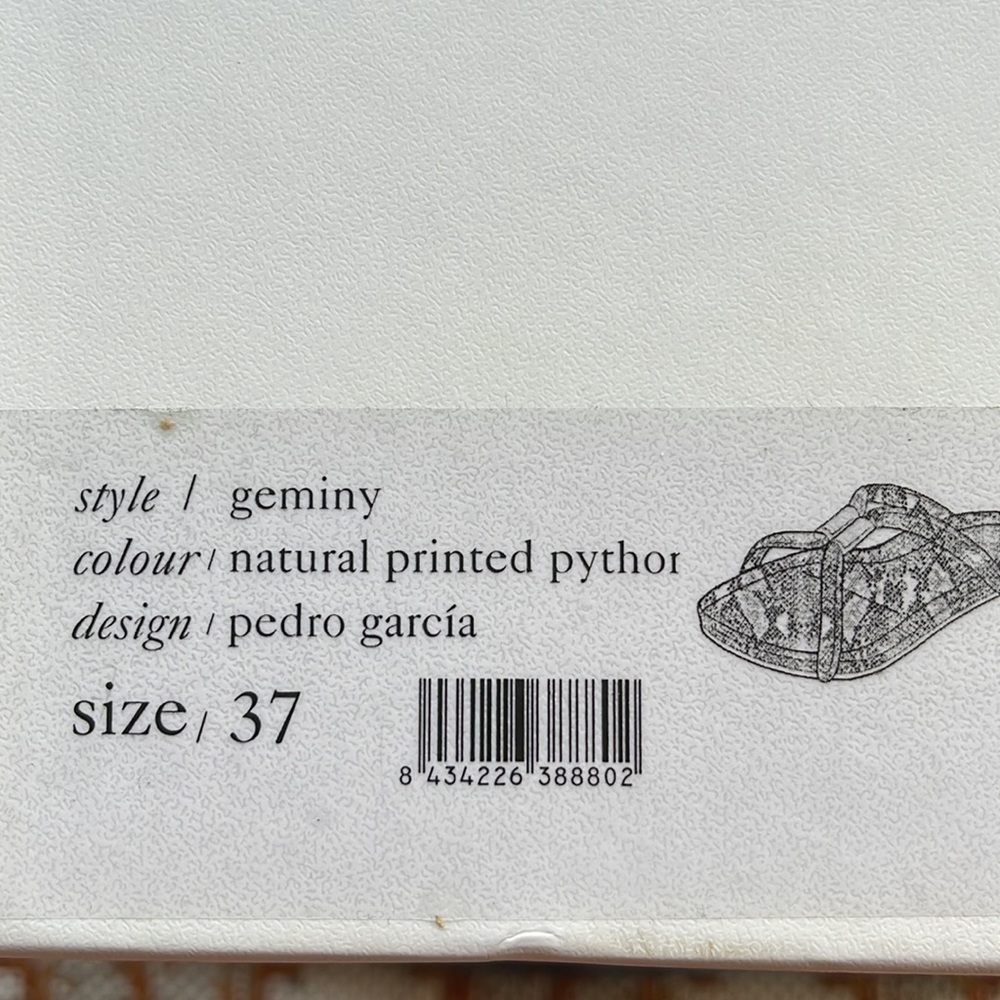 Pedro Garcia Geminy Python Snake Printed Sandal - Picture 9 of 12